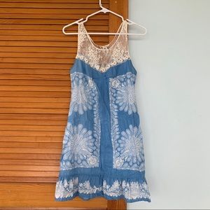 Free People lightweight linen-blend dress